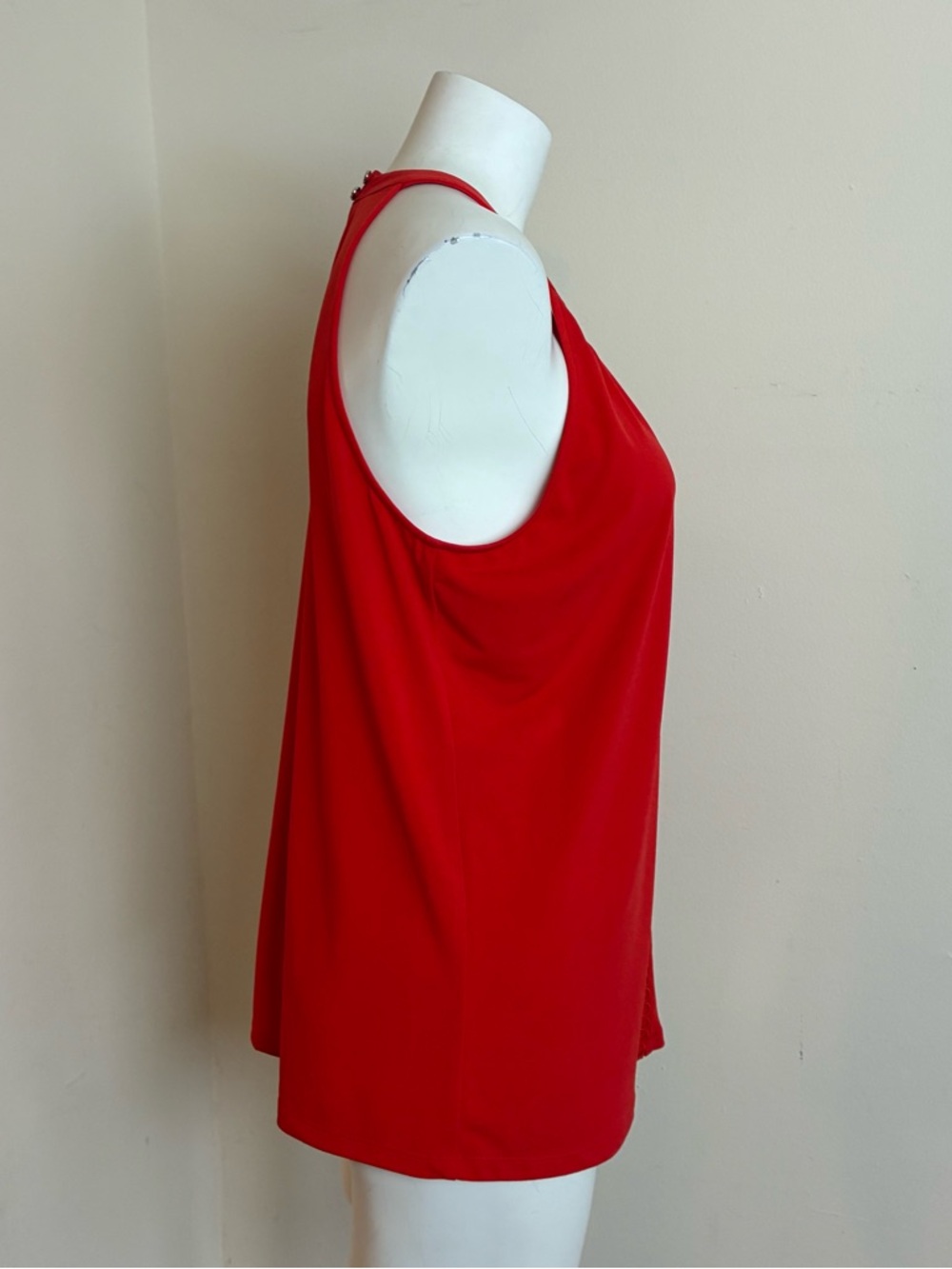 Tahari Sleeveless Red Top- Size M - Picture 5 of 11